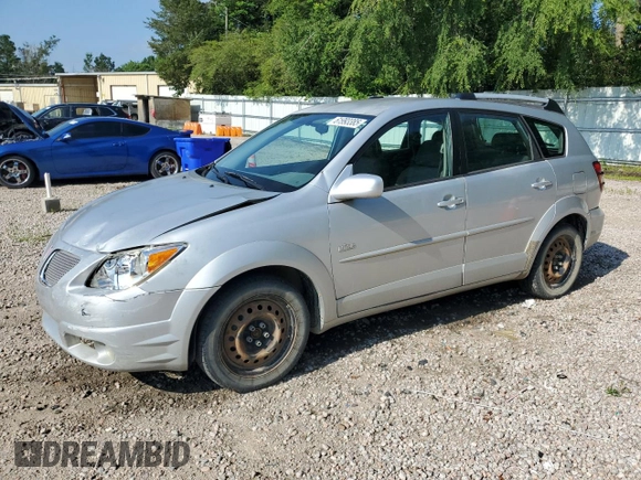 2005 Pontiac Vibe with VIN 5Y2SL63815Z402021, listed as a Copart auction lot 61993385 with 185,530 mi miles and Salvage title. Bid and sale history available at DreamBid. Image 1.