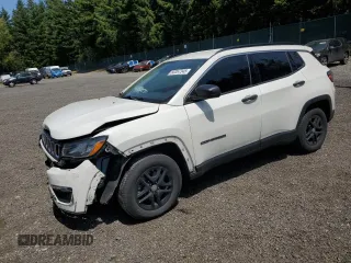 2020 Jeep Compass Sport z VIN 3C4NJCAB0LT170225, wystawiony jako Copart lot #60367345 z przebiegiem 84 370 mil mil oraz Szkoda całkowita • Salvage title. Historia ofert i sprzedaży dostępna na DreamBid. Obrazek 1.