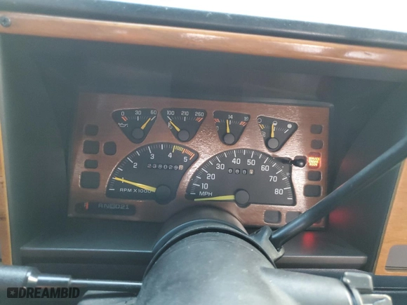 1993 Chevrolet C/K 1500 with VIN 2GCEC19K5P1248511, listed as a Copart auction lot 81170814 with 238,029 mi miles and Salvage Title. Bid and sale history available at carsss.com. Image 9.