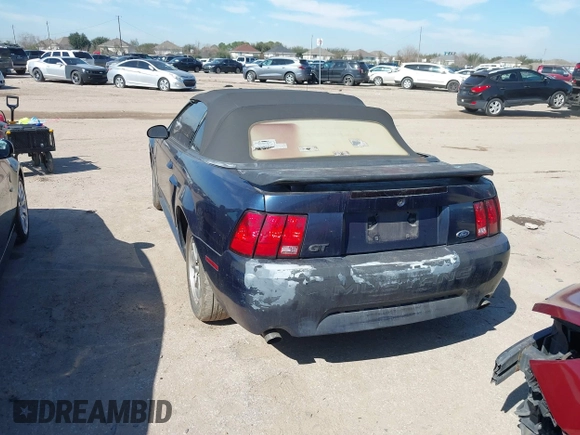 2001 Ford Mustang GT Deluxe with VIN 1FAFP45X81F225371, listed as a IAAI auction lot 41665488 with 1 mi miles. Bid and sale history available at carsss.com. Image 3.