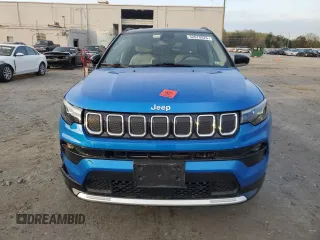 2022 Jeep Compass Limited with VIN 3C4NJDCB6NT105806, listed as a Copart auction lot 52670825 with 15,417 mi miles and Salvage title. Bid and sale history available at DreamBid. Image 5.