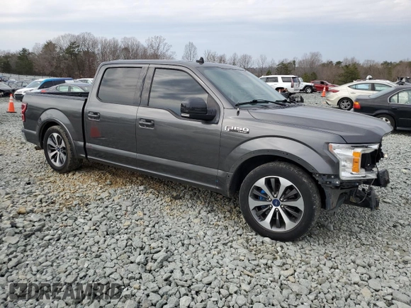 2019 Ford F-150 XL with VIN 1FTEW1C54KKC39558, listed as a Copart auction lot 46695815 with 146,507 mi miles and Salvage Title. Bid and sale history available at DreamBid. Image 4.