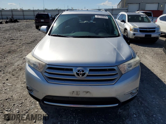2012 Toyota Highlander Limited with VIN 5TDDK3EH8CS142528, listed as a Copart auction lot 57720845 with 127,066 mi miles and Salvage title. Bid and sale history available at DreamBid. Image 5.