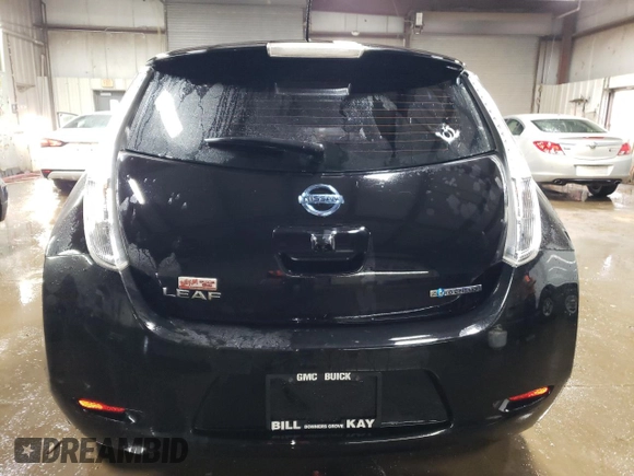 2015 Nissan LEAF S with VIN 1N4AZ0CP6FC334064, listed as a Copart auction lot 49307085 with 42,375 mi miles and Salvage Title. Bid and sale history available at DreamBid. Image 6.