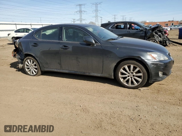 2008 Lexus IS 250 with VIN JTHCK262182026908, listed as a Copart auction lot 51359625 with 90,764 mi miles and Salvage Title. Bid and sale history available at carsss.com. Image 4.