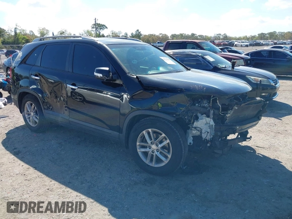 2014 Kia Sorento LX with VIN 5XYKT4A69EG468157, listed as a IAAI auction lot 41771810 with 144,214 mi miles. Bid and sale history available at carsss.com. Image 1.