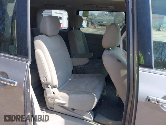 2012 Nissan Quest SL with VIN JN8AE2KP1C9032424, listed as a IAAI auction lot 42038372 with 205,530 mi miles. Bid and sale history available at carsss.com. Image 8.