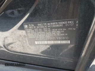 2007 BMW X5 3.0si z VIN 4USFE43597LY80810, wystawiony jako IAAI lot #41940471 z przebiegiem 217 754 mil mil oraz . Historia ofert i sprzedaży dostępna na DreamBid. Obrazek 9.