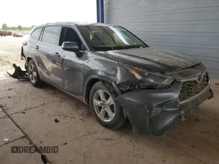 2021 Toyota Highlander L with VIN 5TDCZRBH7MS079017, listed as a Copart auction lot 56765605 with Not provided miles and Salvage title. Bid and sale history available at DreamBid. Image 4.