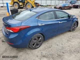 2015 Hyundai Elantra Limited with VIN KMHDH4AE4FU282295, listed as a Copart auction lot 46590195 with 95,388 mi miles and Salvage Title. Bid and sale history available at carsss.com. Image 3.