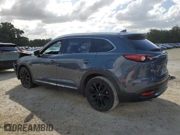 2022 Mazda CX-9 Carbon Edition with VIN JM3TCBDY8N0613658, listed as a Copart auction lot 76939354 with 34,380 mi miles and Non repairable. Bid and sale history available at DreamBid. Image 2.
