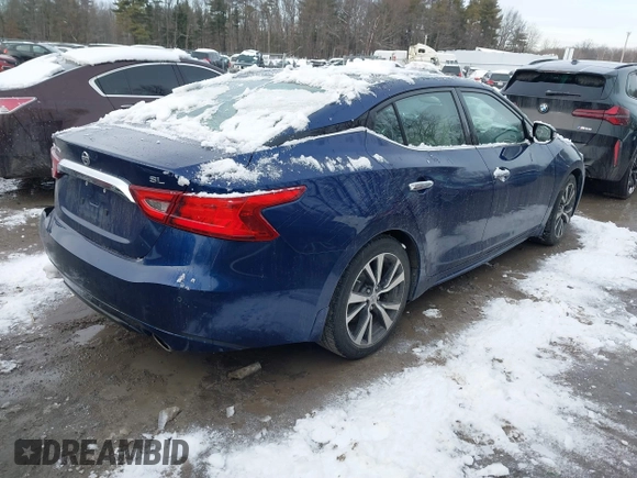 2017 Nissan Maxima SV with VIN 1N4AA6AP8HC365932, listed as a IAAI auction lot 41536444 with 106,607 mi miles. Bid and sale history available at carsss.com. Image 4.