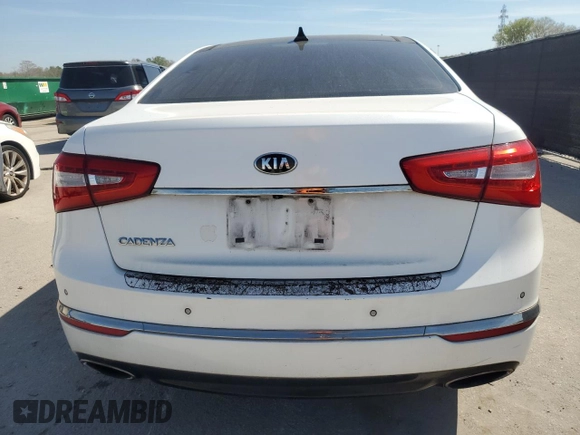2014 Kia Cadenza Premium with VIN KNALN4D72E5148526, listed as a Copart auction lot 47541465 with 166,339 mi miles and Clean Title. Bid and sale history available at carsss.com. Image 6.