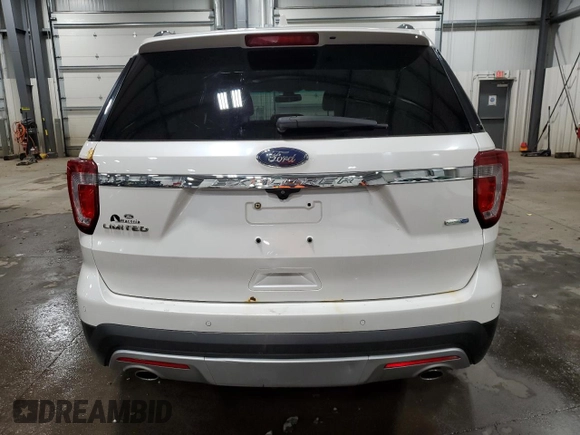 2016 Ford Explorer Limited with VIN 1FM5K8F8XGGA51627, listed as a Copart auction lot 49897945 with 187,919 mi miles and Salvage Title. Bid and sale history available at carsss.com. Image 6.