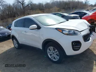 2018 Kia Sportage LX with VIN KNDPMCAC8J7372403, listed as a IAAI auction lot 41763496 with 92,651 mi miles and . Bid and sale history available at carsss.com. Image 1.