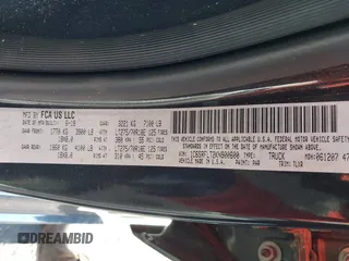 2019 Ram 1500 Rebel z VIN 1C6SRFLT2KN900600, wystawiony jako IAAI lot #41307832 z przebiegiem 74 481 mil mil oraz . Historia ofert i sprzedaży dostępna na DreamBid. Obrazek 9.