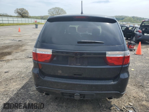 2012 Dodge Durango R/T with VIN 1C4SDJCT8CC301577, listed as a Copart auction lot 55934735 with 127,691 mi miles and Salvage title. Bid and sale history available at DreamBid. Image 6.