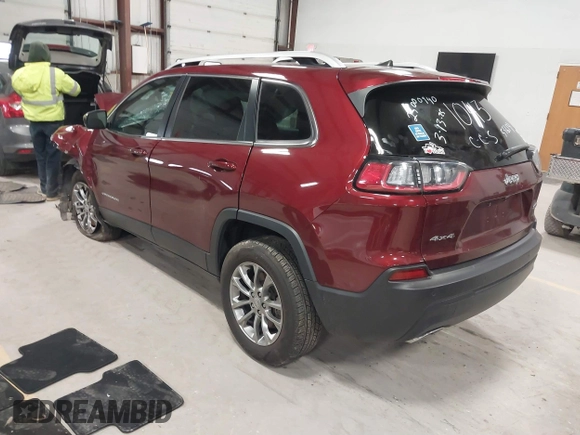 2021 Jeep Cherokee Latitude Lux with VIN 1C4PJMMX1MD131043, listed as a IAAI auction lot 41824130 with 56,414 mi miles and . Bid and sale history available at carsss.com. Image 3.