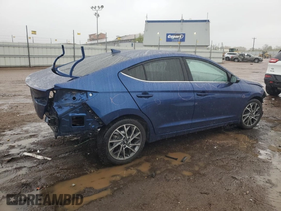 2020 Hyundai Elantra SEL z VIN 5NPD84LFXLH515922, wystawiony jako Copart lot #55400485 z przebiegiem 68 077 mil mil oraz Szkoda całkowita • Salvage title. Historia ofert i sprzedaży dostępna na DreamBid. Obrazek 3.