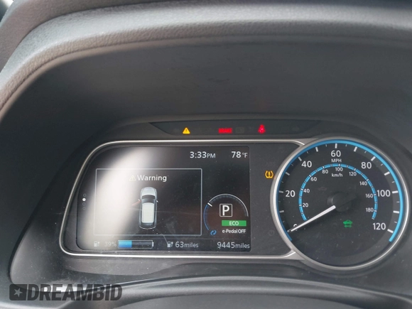 2023 Nissan LEAF S z VIN 1N4AZ1BV8PC562204, wystawiony jako IAAI lot #41971493 z przebiegiem 9 445 mil mil oraz . Historia ofert i sprzedaży dostępna na DreamBid. Obrazek 19.
