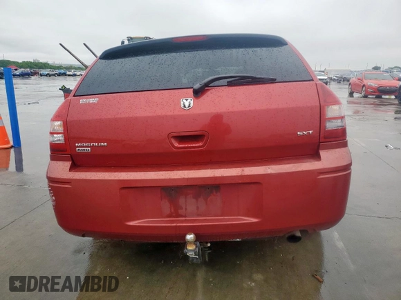 2007 Dodge Magnum SXT with VIN 2D8GZ47V47H771646, listed as a Copart auction lot 52030975 with 150,498 mi miles and Salvage Title. Bid and sale history available at DreamBid. Image 6.