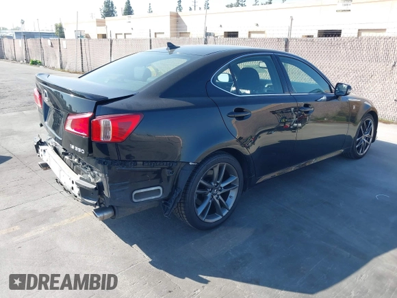2012 Lexus IS 350 with VIN JTHBE5C28C5031149, listed as a IAAI auction lot 41627059 with 70,496 mi miles and . Bid and sale history available at DreamBid. Image 4.