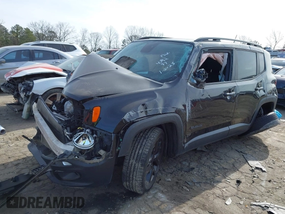 2018 Jeep Renegade Latitude with VIN ZACCJABB5JPH44042, listed as a IAAI auction lot 41308944 with 1 mi miles. Bid and sale history available at carsss.com. Image 16.