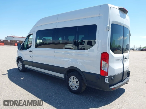 2024 Ford Transit Passenger XL with VIN 1FBAX2X88RKA16346, listed as a IAAI auction lot 42478903 with 21,423 mi miles and . Bid and sale history available at DreamBid. Image 3.