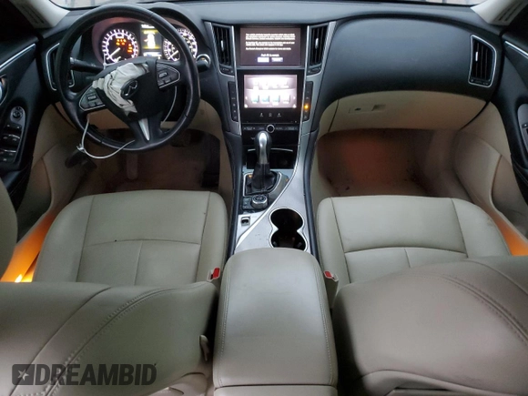 2017 Infiniti Q50 3.0t Signature Edition with VIN JN1EV7AR6HM839297, listed as a Copart auction lot 88598045 with 78,307 mi miles and Salvage Title. Bid and sale history available at carsss.com. Image 8.