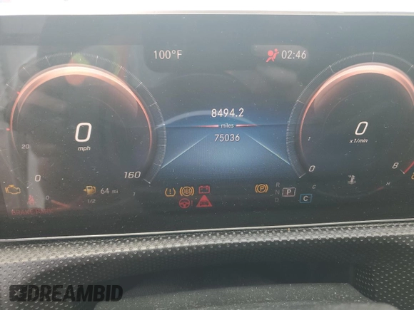 2019 Mercedes-Benz A 220 with VIN WDD3G4FB4KW023148, listed as a Copart auction lot 52737795 with 75,036 mi miles and Clean Title. Bid and sale history available at DreamBid. Image 9.