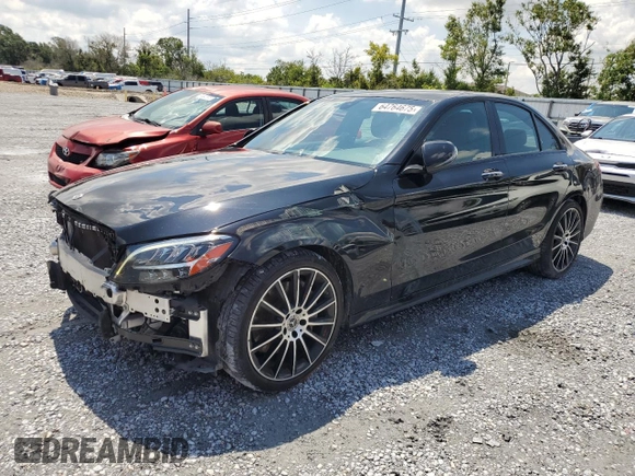 2019 Mercedes-Benz C 300 with VIN 55SWF8DB9KU297937, listed as a Copart auction lot 64764675 with 73,831 mi miles and Salvage title. Bid and sale history available at DreamBid. Image 1.