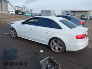 2014 Audi S4 Premium Plus with VIN WAUBGAFL1EA026018, listed as a IAAI auction lot 41897863 with 30,246 mi miles. Bid and sale history available at carsss.com. Image 3.