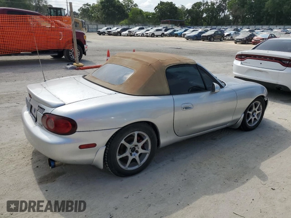 2001 Mazda MX-5 Miata with VIN JM1NB353710201531, listed as a Copart auction lot 56378655 with Not Provided miles and Clean Title. Bid and sale history available at DreamBid. Image 3.