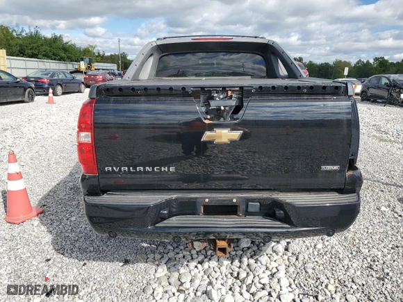 2007 Chevrolet Avalanche LT w/3LT with VIN 3GNFK12357G318484, listed as a Copart auction lot 73635854 with 186,790 mi miles and Salvage Title. Bid and sale history available at carsss.com. Image 6.