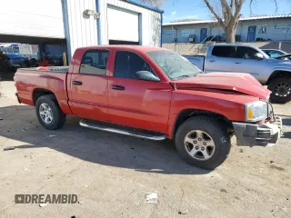 2006 Dodge Dakota SLT with VIN 1D7HW48N76S715000, listed as a Copart auction lot 87466974 with 155,484 mi miles and Salvage Title. Bid and sale history available at DreamBid. Image 4.