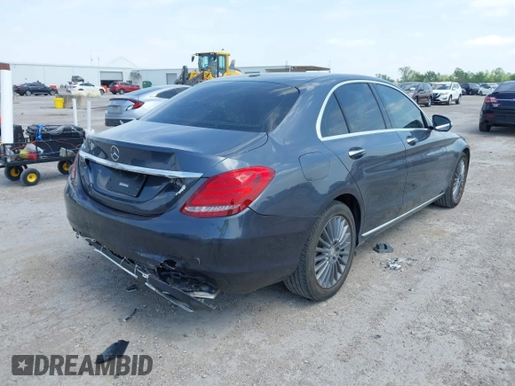 2015 Mercedes-Benz C-Class C 300 with VIN 55SWF4JB4FU056399, listed as a IAAI auction lot 41917600 with 74,398 mi miles. Bid and sale history available at carsss.com. Image 4.