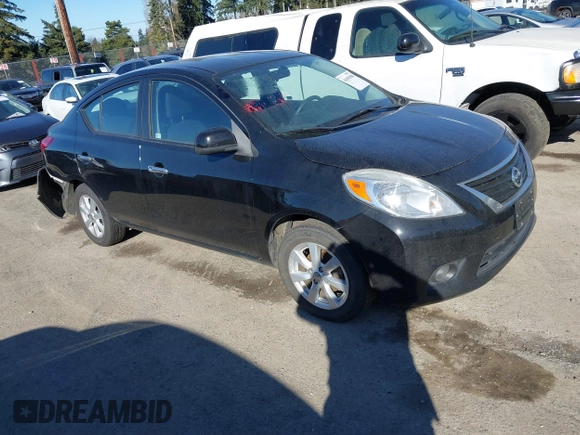 2012 Nissan Versa SL with VIN 3N1CN7AP3CL804015, listed as a IAAI auction lot 41691980 with 106,904 mi miles. Bid and sale history available at carsss.com. Image 1.