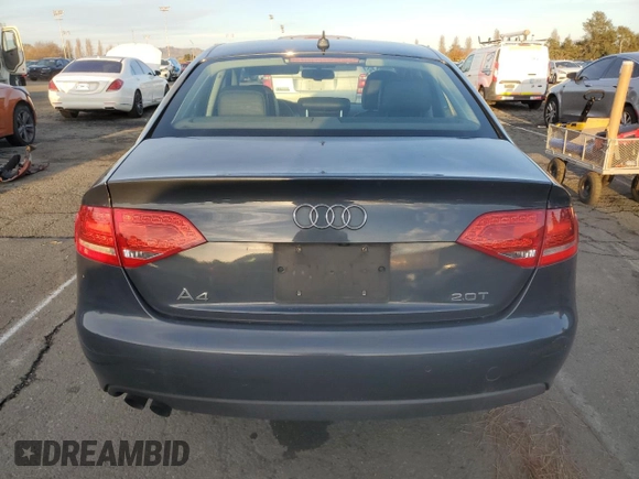 2011 Audi A4 2.0T Premium Plus with VIN WAUEFAFL0BN029318, listed as a Copart auction lot 85724974 with 89,770 mi miles and Salvage Title. Bid and sale history available at carsss.com. Image 6.