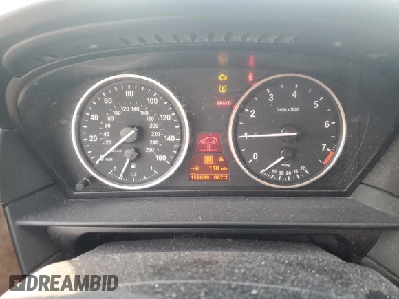 2010 BMW 5 Series 528i xDrive with VIN WBANV1C54AC389081, listed as a Copart auction lot 48349415 with 158,689 mi miles and Salvage Title. Bid and sale history available at carsss.com. Image 9.
