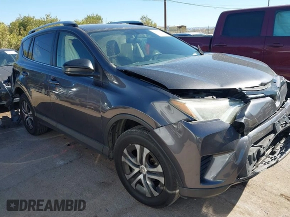 2016 Toyota RAV4 LE with VIN JTMBFREV4GJ052168, listed as a IAAI auction lot 41837564 with 73,659 mi miles. Bid and sale history available at carsss.com. Image 1.