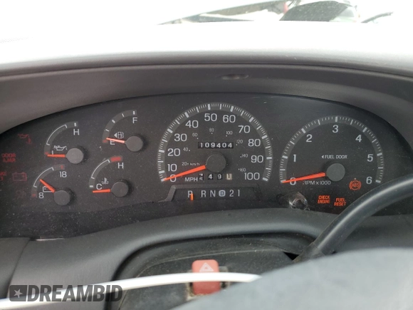 1997 Ford F-150 with VIN 1FTDF17W7VLA19442, listed as a Copart auction lot 58941005 with 109,404 mi miles and Salvage title. Bid and sale history available at DreamBid. Image 9.