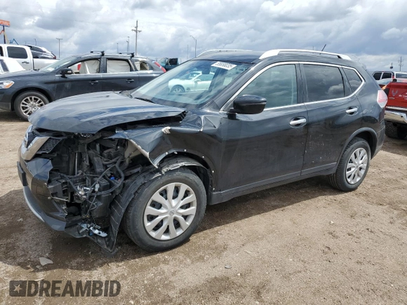 2016 Nissan Rogue SV z VIN KNMAT2MVXGP728598, wystawiony jako Copart lot #55658035 z przebiegiem 82 712 mil mil oraz Szkoda całkowita • Salvage title. Historia ofert i sprzedaży dostępna na DreamBid. Obrazek 1.