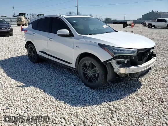 2022 Acura RDX w/A-Spec Package with VIN 5J8TC1H63NL005607, listed as a Copart auction lot 46160615 with 43,821 mi miles and Salvage Title. Bid and sale history available at carsss.com. Image 12.