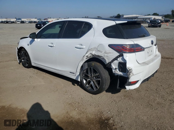 2014 Lexus CT 200h with VIN JTHKD5BH0E2190034, listed as a Copart auction lot 61309225 with 82,065 mi miles and Salvage title. Bid and sale history available at DreamBid. Image 2.