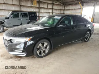2018 Honda Accord EX-L z VIN 1HGCV1F5XJA168958, wystawiony jako Copart lot #55864555 z przebiegiem 68 843 mil mil oraz Szkoda całkowita • Salvage title. Historia ofert i sprzedaży dostępna na DreamBid. Obrazek 1.