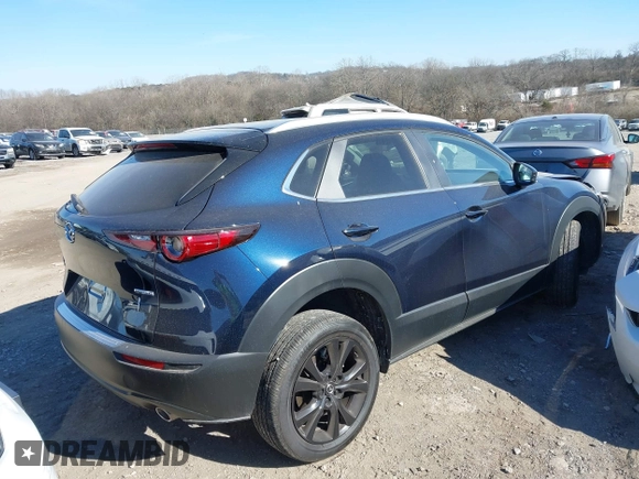 2025 Mazda CX-30 2.5 S Select Sport with VIN 3MVDMBBM5SM760652, listed as a IAAI auction lot 41445077 with 2,577 mi miles. Bid and sale history available at carsss.com. Image 4.