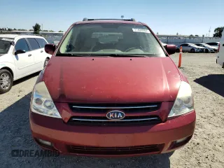 2007 Kia Sedona EX with VIN KNDMB233976177716, listed as a Copart auction lot 71408984 with 173,640 mi miles and Salvage Title. Bid and sale history available at carsss.com. Image 5.