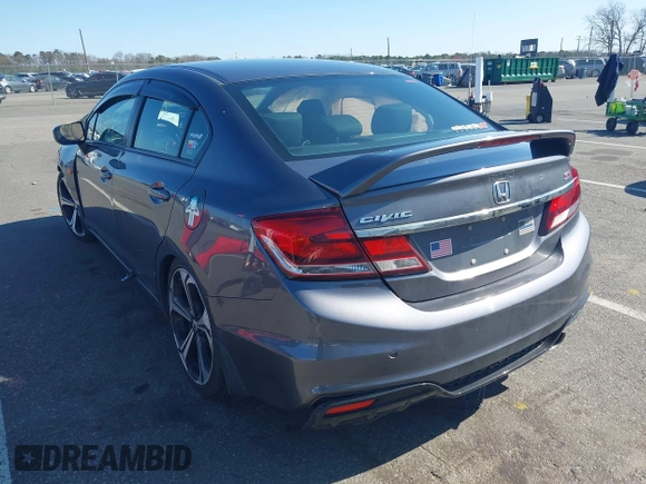 2015 Honda Civic Sedan Si with VIN 2HGFB6E50FH703745, listed as a IAAI auction lot 41910964 with 121,107 mi miles. Bid and sale history available at carsss.com. Image 3.