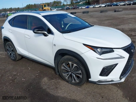 2019 Lexus NX with VIN JTJBARBZ3K2193240, listed as a IAAI auction lot 41810329 with 7,630 mi miles. Bid and sale history available at carsss.com. Image 1.