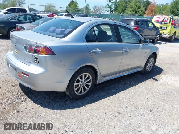 2010 Mitsubishi Lancer ES with VIN JA32U2FU1AU006059, listed as a IAAI auction lot 42118256 with 174,207 mi miles. Bid and sale history available at carsss.com. Image 4.